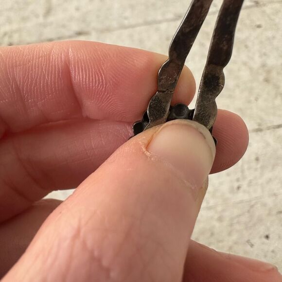 Vintage Old Pawn Native American Sterling Cuff As Is - Picture 7 of 7